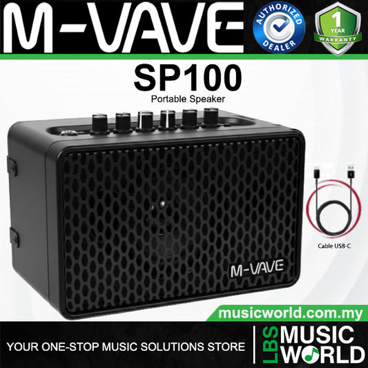 M-Vave SP100 10 Watt Portable Rechargeable Bluetooth Speaker Amp Electric Guitar Amplifier