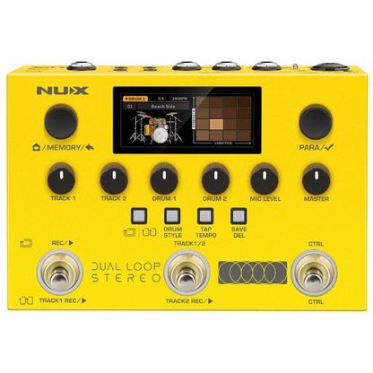 Nux NML-3DLS Dual Loop Stereo Guitar Pedal with Built In FX (NML3DLS)