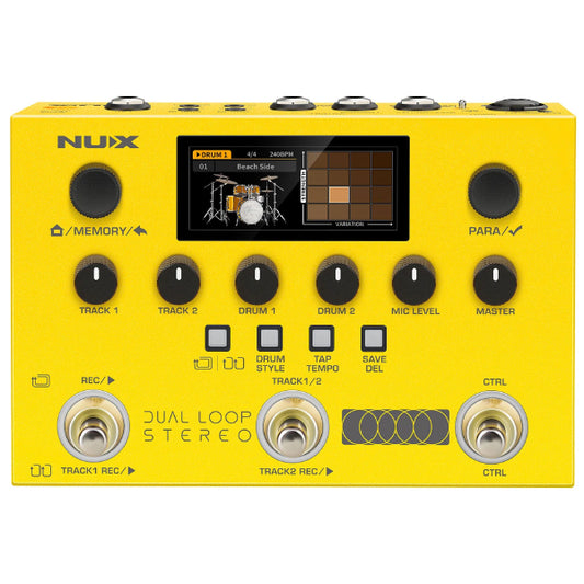 Nux NML-3DLS Dual Loop Stereo Guitar Pedal with Built In FX (NML3DLS)