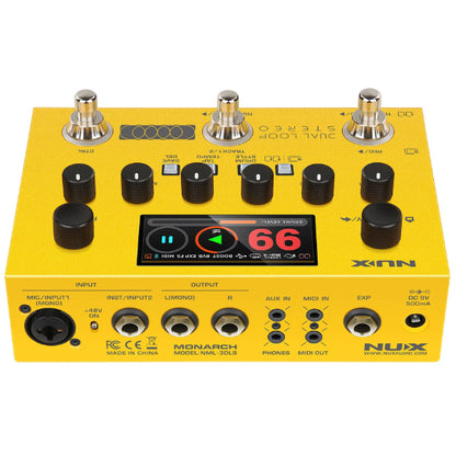 Nux NML-3DLS Dual Loop Stereo Guitar Pedal with Built In FX (NML3DLS)