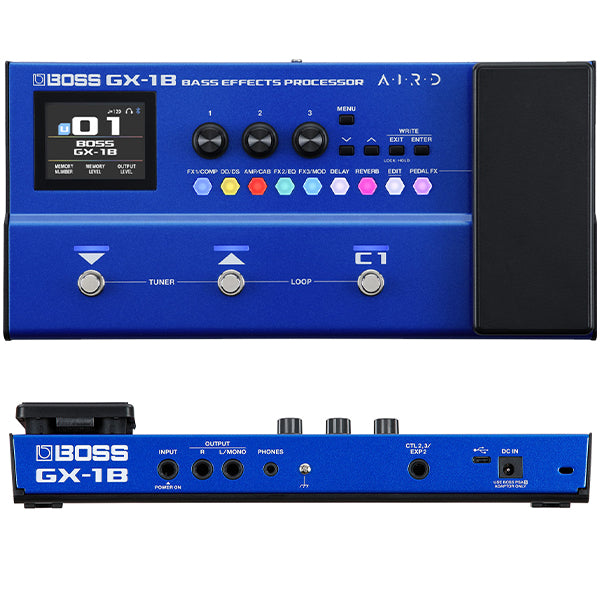 Boss GX-1B Portable Bass Effects Processor with Bluetooth for Bass