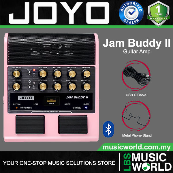 Joyo Jam Buddy II 8 Watt Portable Multi Effect Electric Guitar Amp Built in Bluetooth