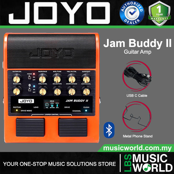 Joyo Jam Buddy II 8 Watt Portable Multi Effect Electric Guitar Amp Built in Bluetooth