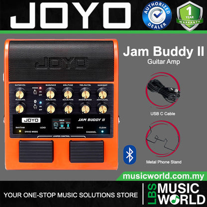 Joyo Jam Buddy II 8 Watt Portable Multi Effect Electric Guitar Amp Built in Bluetooth