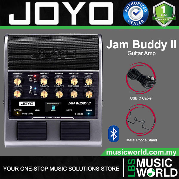 Joyo Jam Buddy II 8 Watt Portable Multi Effect Electric Guitar Amp Built in Bluetooth