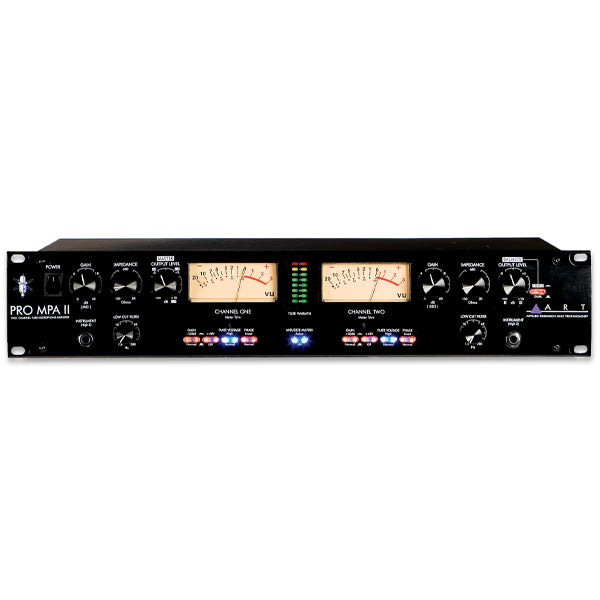 ART Pro MPA II 2 Channel Tube Microphone Preamp Dynamic Processors (MPAII MPA II)