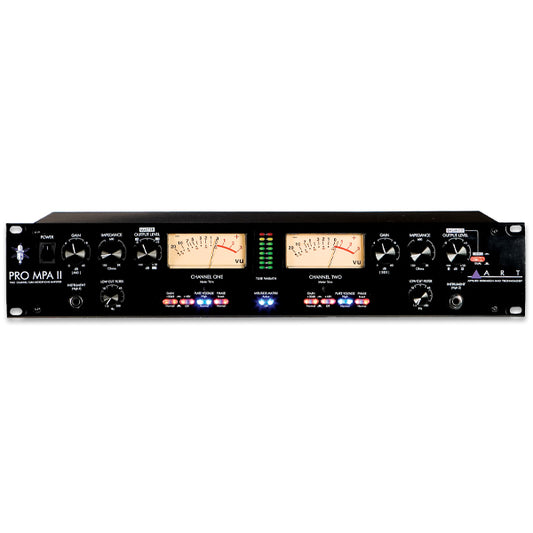 ART Pro MPA II 2 Channel Tube Microphone Preamp Dynamic Processors (MPAII MPA II)