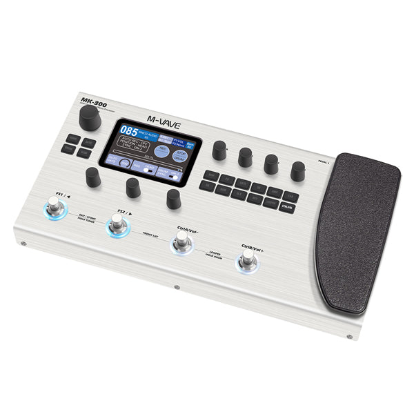 M-VAVE MK-300 Portable Guitar Multi-Effect Processor with Built-in Rechargeable Battery (MK300 MK 300)
