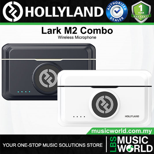 Hollyland Lark M2 Combo 2 Person Wireless Microphone Systems with Charging Case - 2.4 GHz