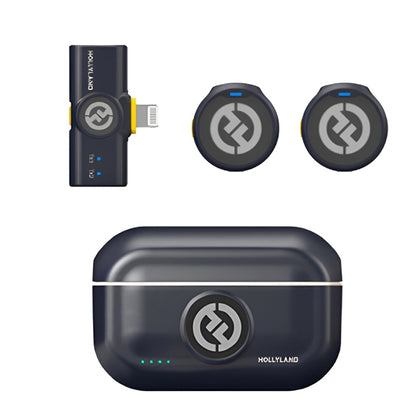 Hollyland Lark M2 Duo 2 Person Wireless Microphone System with Charging Case - 2.4 GHz