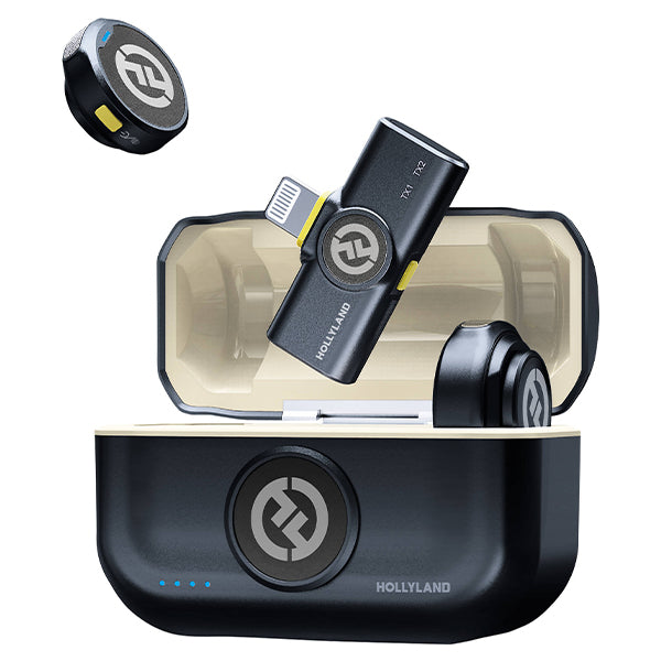 Hollyland Lark M2 Duo 2 Person Wireless Microphone System with Charging Case - 2.4 GHz