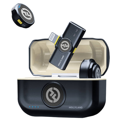 Hollyland Lark M2 Duo 2 Person Wireless Microphone System with Charging Case - 2.4 GHz