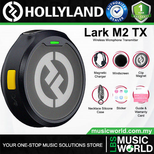 Hollyland Lark M2 TX Wireless Microphone Transmitter for Lark M2 Wireless System - Shine Charcoal