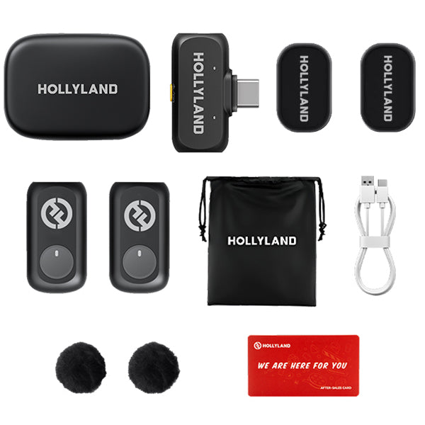 Hollyland Lark A1 2 Person Wireless Lavalier Microphone with 3 Level of Noise Cancellation