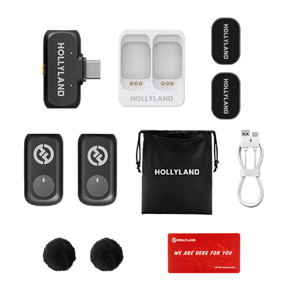 Hollyland Lark A1 2 Person Wireless Lavalier Microphone with 3 Level of Noise Cancellation