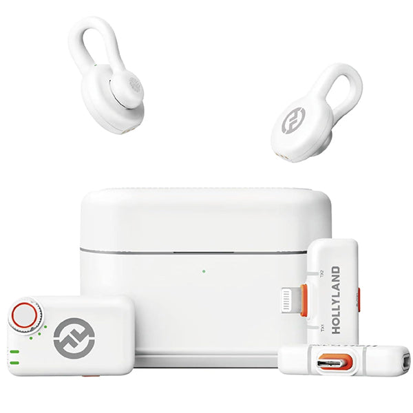 Hollyland Lark M2S Clip On Wireless Lavalier Microphone with Dual Noise Cancellation