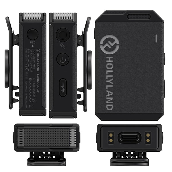 Hollyland Lark Max Duo 2 Person Wireless Lavalier Microphone with Advanced Noice Cancelling