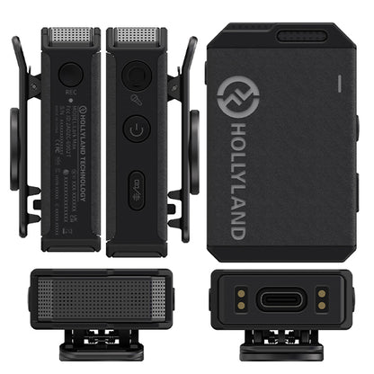 Hollyland Lark Max Duo 2 Person Wireless Lavalier Microphone with Advanced Noice Cancelling