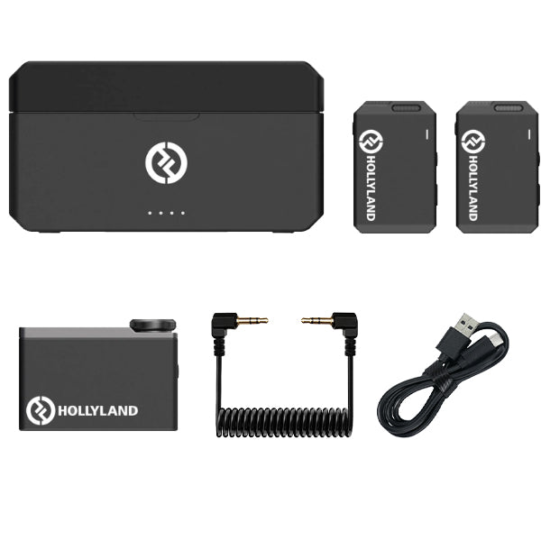 Hollyland Lark Max Duo 2 Person Wireless Lavalier Microphone with Advanced Noice Cancelling