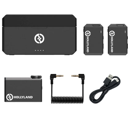 Hollyland Lark Max Duo 2 Person Wireless Lavalier Microphone with Advanced Noice Cancelling