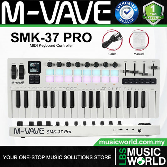 M-VAVE SMK-37 PRO 37 Key Portable Mini USB Keyboard Controller (SMK37 SMK 37)