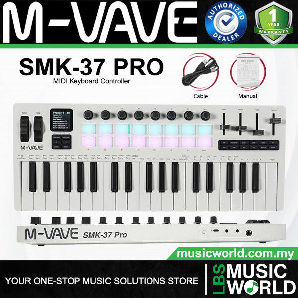 M-VAVE SMK-37 PRO 37 Key Portable Mini USB Keyboard Controller (SMK37 SMK 37)
