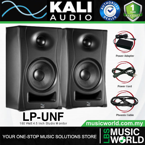 Kali Audio LP-UNF 160 Watt 4.5 Inch Ultra Nearfield Studio Monitor Speaker – Pair (LPUNF LP UNF)