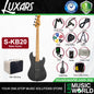 LUXARS S-KB20 4 String Mini Bass Guitar Poplar Body with Roasted Maple Fingerboard - Package
