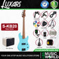 LUXARS S-KB20 4 String Mini Bass Guitar Poplar Body with Roasted Maple Fingerboard - Package