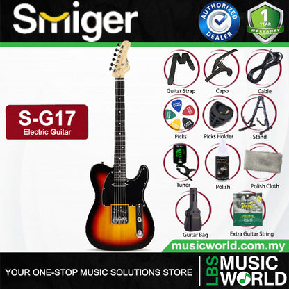 Smiger S-G17 Sycamore Body Electric Guitar SS Pickup With Maple Neck