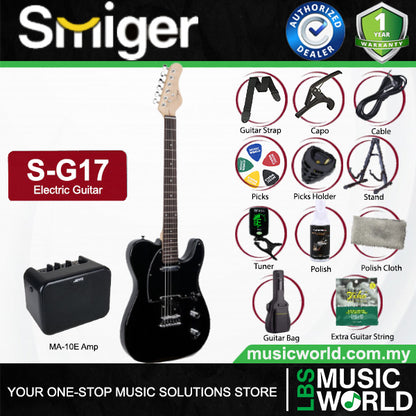 Smiger S-G17 Sycamore Body Electric Guitar SS Pickup With Maple Neck - Package