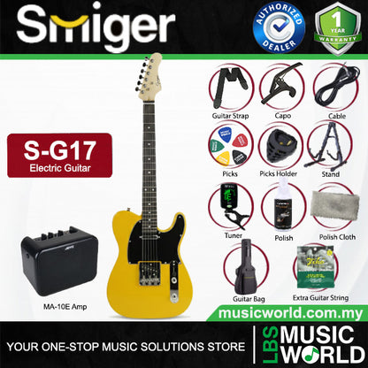 Smiger S-G17 Sycamore Body Electric Guitar SS Pickup With Maple Neck - Package