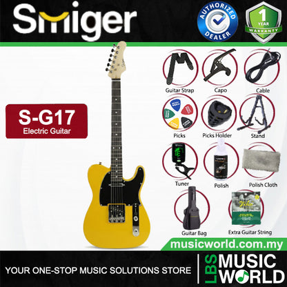 Smiger S-G17 Sycamore Body Electric Guitar SS Pickup With Maple Neck