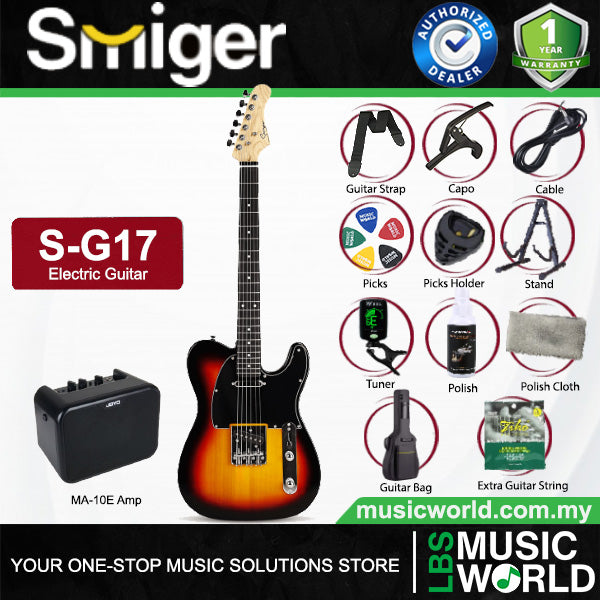 Smiger S-G17 Sycamore Body Electric Guitar SS Pickup With Maple Neck - Package