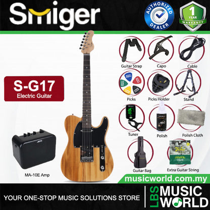 Smiger S-G17 Sycamore Body Electric Guitar SS Pickup With Maple Neck - Package