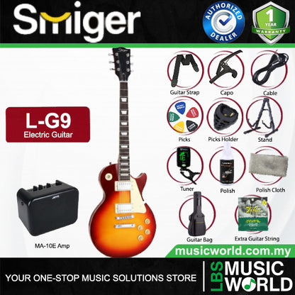 Smiger-L-G9 Poplar Body Electric Guitar HH Pickup With Maple Neck - Package