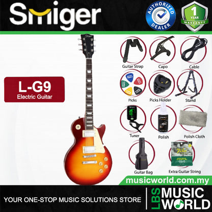 Smiger-L-G9 Poplar Body Electric Guitar HH Pickup With Maple Neck