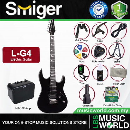 Smiger L-G4 Basswood Body Electric Guitar SSH Pickup With Rosewood Fretboard - Package