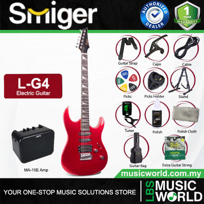 Smiger L-G4 Basswood Body Electric Guitar SSH Pickup With Rosewood Fretboard - Package