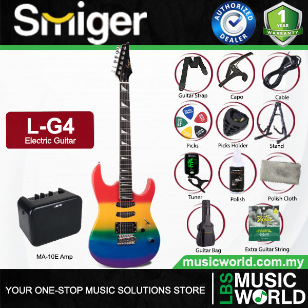 Smiger L-G4 Basswood Body Electric Guitar SSH Pickup With Rosewood Fretboard - Package