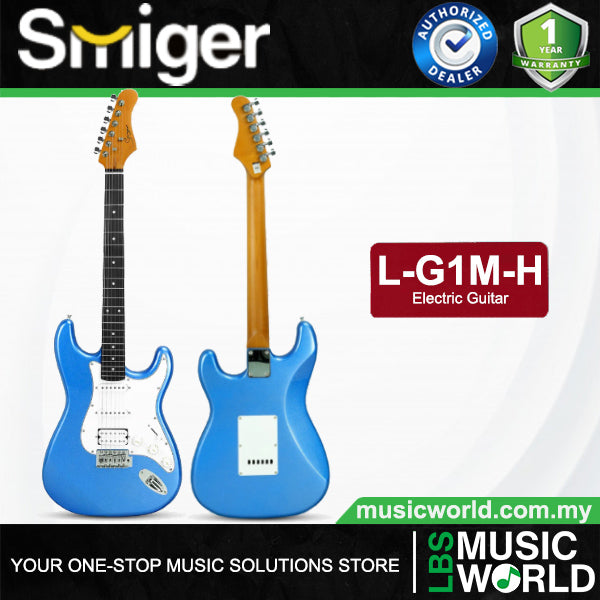Smiger L‑G1M‑H Sycamore Body Electric Guitar HSS Pickups With Tech Wood Fretboard