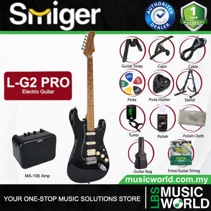 Smiger L-G2-Pro Poplar Body Electric Guitar SSH Pickup With Roasted Maple Neck - Package