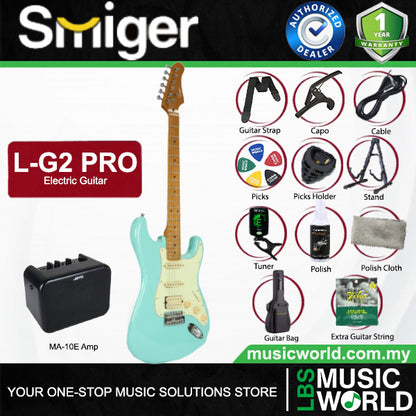 Smiger L-G2-Pro Poplar Body Electric Guitar SSH Pickup With Roasted Maple Neck - Package