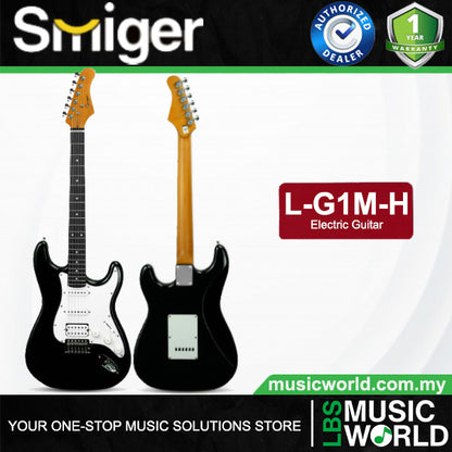 Smiger L‑G1M‑H Sycamore Body Electric Guitar HSS Pickups With Tech Wood Fretboard