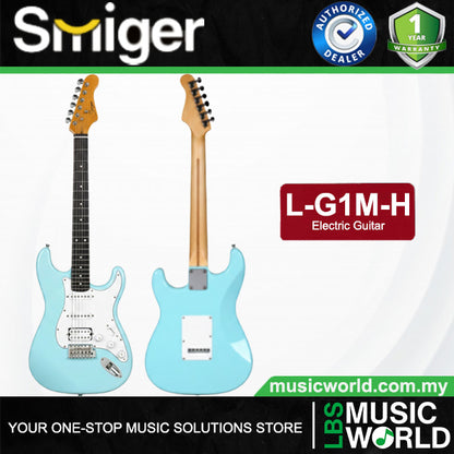Smiger L‑G1M‑H Sycamore Body Electric Guitar HSS Pickups With Tech Wood Fretboard