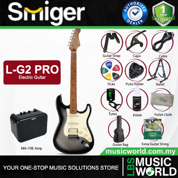 Smiger L-G2-Pro Poplar Body Electric Guitar SSH Pickup With Roasted Maple Neck - Package