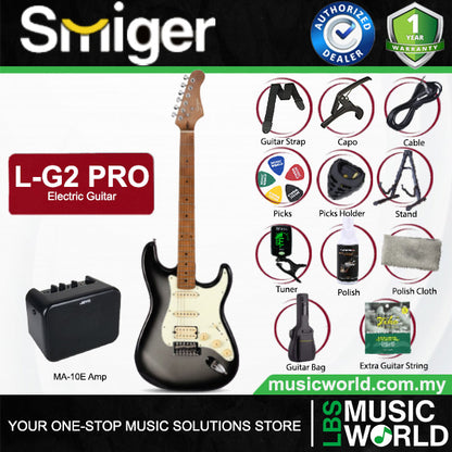 Smiger L-G2-Pro Poplar Body Electric Guitar SSH Pickup With Roasted Maple Neck - Package