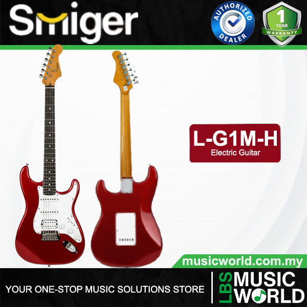 Smiger L‑G1M‑H Sycamore Body Electric Guitar HSS Pickups With Tech Wood Fretboard