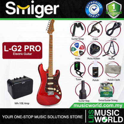 Smiger L-G2-Pro Poplar Body Electric Guitar SSH Pickup With Roasted Maple Neck - Package