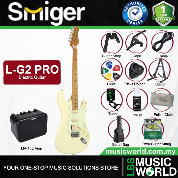 Smiger L-G2-Pro Poplar Body Electric Guitar SSH Pickup With Roasted Maple Neck - Package